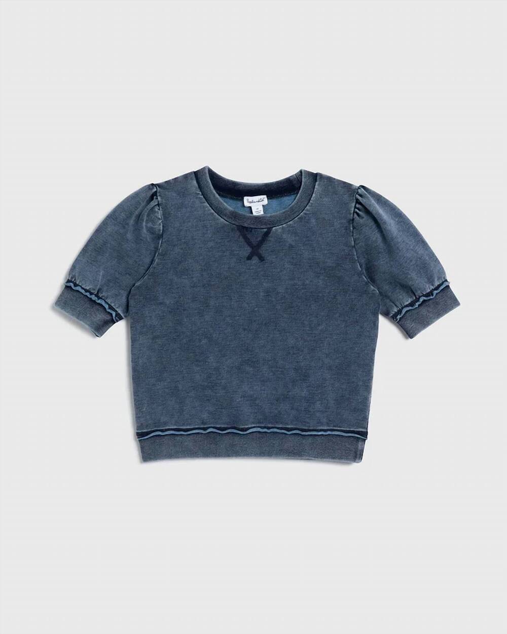 NEW SPLENDID kid's short sleeve shades top in indigo